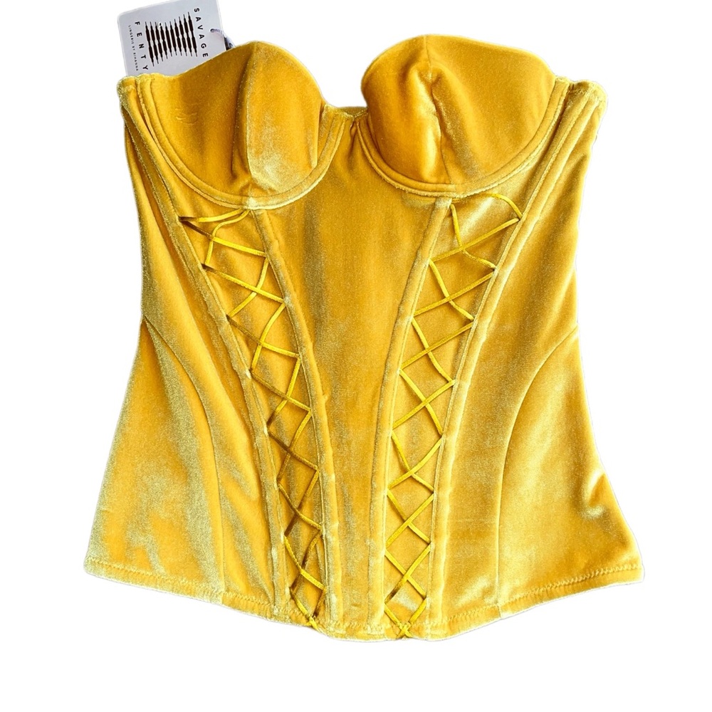 Savage x Fenty Velvet Vixen Corset in Honeycomb - S - Picture 2 of 8